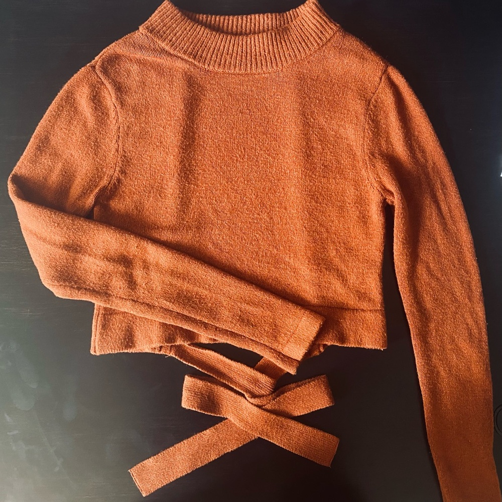 Rue21 Backless Autumn Orange Sweater/ Size M